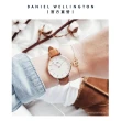 【Daniel Wellington】DW 手錶  Petite Durham 32mm淺棕色真皮皮革錶-玫瑰金框(DW00100172)