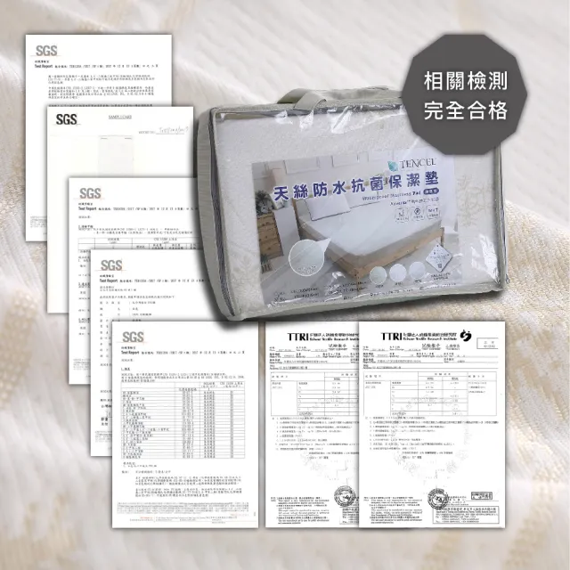 【ISHUR 伊舒爾】天絲超防水透氣枕頭保潔墊2入組(防水枕套/獨家天絲雪花布/多項SGS認證)