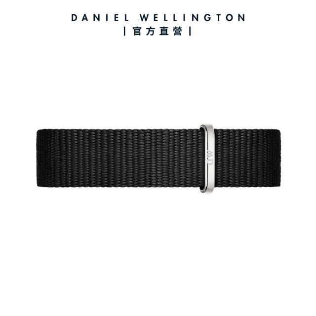 【Daniel Wellington】DW 錶帶 Petite Cornwall 寂靜黑織紋錶帶(DW00200195)