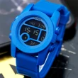 【NIXON】THE UNIT 馬卡龍色系電子錶/藍(A490-369)