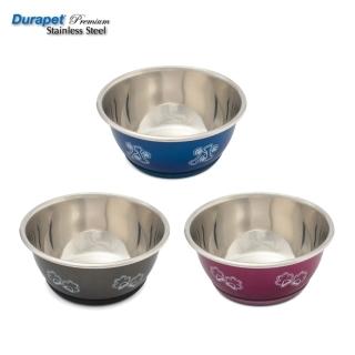 【Durapet】輕時尚不鏽鋼防滑寵物碗〈M〉（寵物食碗）