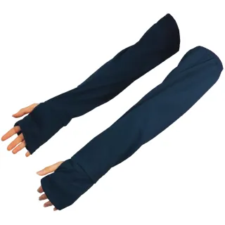 【OMAX】透氣防曬袖套-藍色-2雙(速)