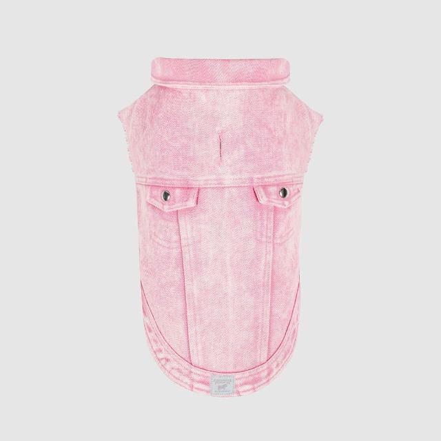 【CANADA POOCH】都市丹寧背心粉色-12號(寵物背心 Downtown Denim Vest Pink-12)