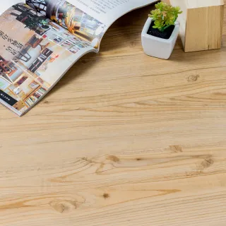 【樂嫚妮】DIY自黏式仿木紋 木地板 木紋地板貼 PVC塑膠地板 防滑耐磨 自由裁切 1片入(色票 樣品參考)