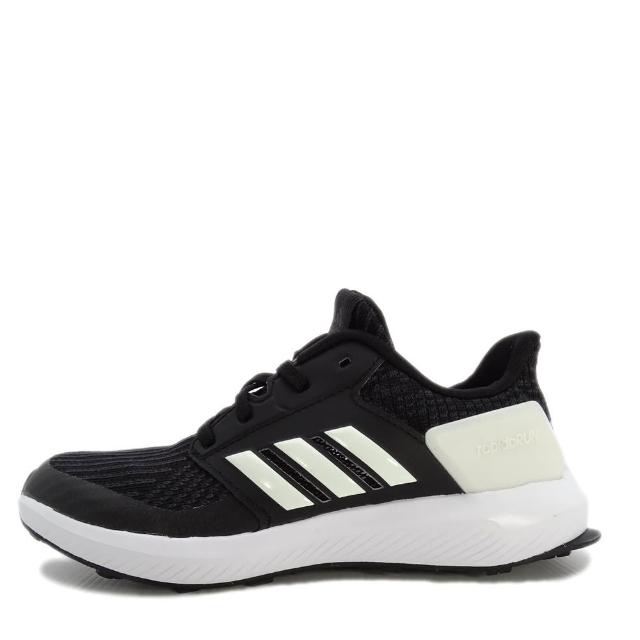 【adidas 愛迪達 】童鞋 Adidas Rapidarun Knit C 中童 運動 休閒 慢跑 透氣 舒適 愛迪達 黑 白(AH2608)