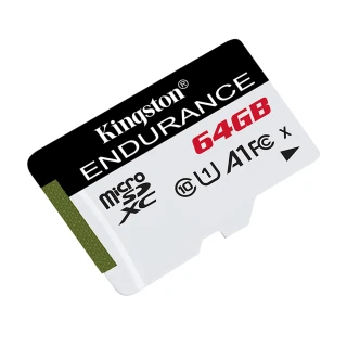 【Kingston 金士頓】High Endurance microSDXC C10 U1 A1 64GB 高效耐用記憶卡(SDCE/64G)