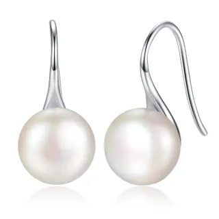 【KATROY】天然珍珠． 5.0-10.0mm ．母親節禮物(純銀耳環)