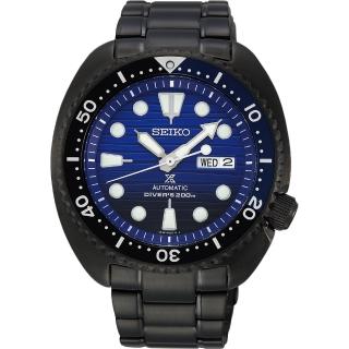 【SEIKO 精工】PROSPEX 水鬼 SCUBA 潛水機械錶-45mm 送行動電源(4R36-05H0SD SRPD11J1)