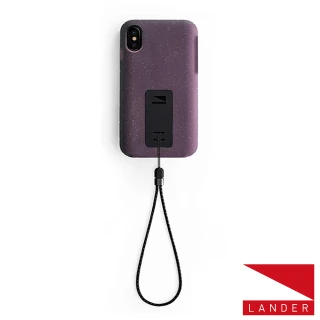 【美國LANDER】iPhone Xs Max Moab 防摔手機保護殼 - 紫(附手繩)
