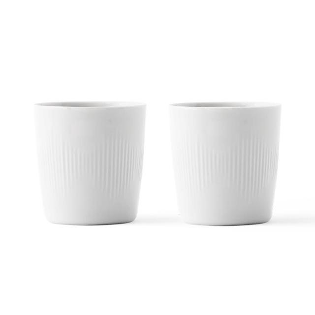【北歐櫥窗】Lyngby Porcelain Thermodan 白瓷熱飲杯(20 cl、二入一組)