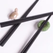 【樂邁家居】日本製 六角 耐高溫 黑色 防滑 筷子 洗碗機 烘碗機適用(5雙入)