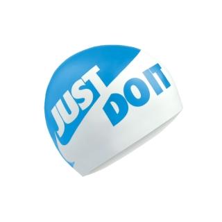 【NIKE 耐吉】SWIM JUST DO IT 成人矽膠泳帽-游泳 戲水 海邊 沙灘(NESS9164-458)