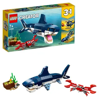 【LEGO 樂高】創意百變系列3合1 31088 深海生物(積木 三合一 禮物 海洋生物模型)
