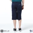 【NST JEANS】特大尺碼 雙側袋鬆緊帶五分短褲 竹纖維-中高腰寬版(002-1017)