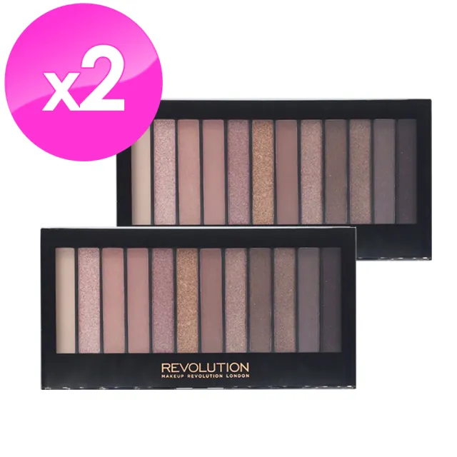 【Makeup Revolution】12色眼影盤iconic3二入組