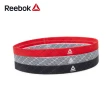【REEBOK】運動髮帶三件組(黑、紅、灰)