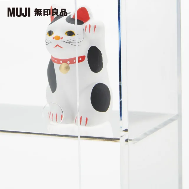 【MUJI 無印良品】壓克力展示盒/附門/小/約25.2x8.4x18.4cm