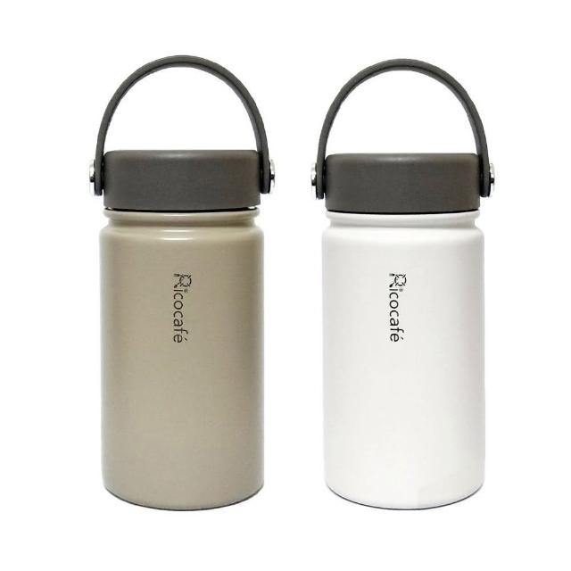 【RICO 瑞可】陶瓷易潔層廣口保溫杯-380ml(JPC-380)