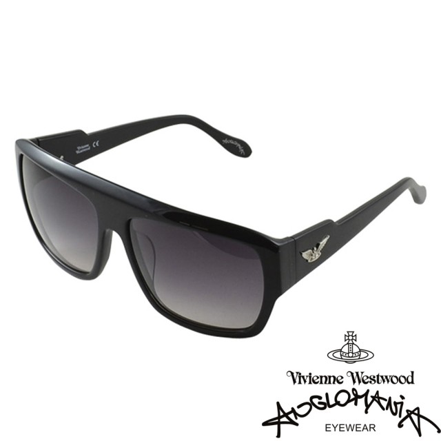 【Vivienne Westwood】ANGLO MANIA系列－英倫個性時尚太陽眼鏡(AN753-01－黑)