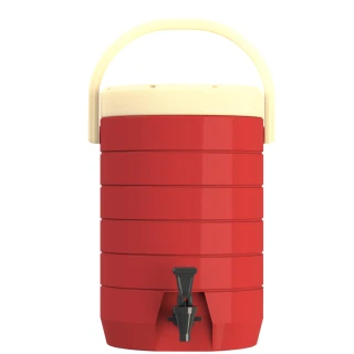 【渥思】304不鏽鋼內膽保溫保冷茶桶-17公升-櫻桃紅(茶桶.保溫.不鏽鋼)