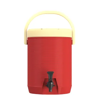 【渥思】304不鏽鋼內膽保溫保冷茶桶-15公升-櫻桃紅(茶桶.保溫.不鏽鋼)