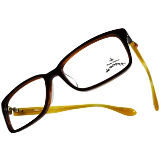 【Vivienne Westwood】ANGLO MANIA系列－亮眼配色光學眼鏡(AN281-04－黃)