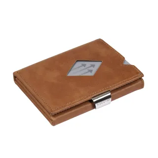 【挪威 EXENTRI】紳士皮夾-零錢袋款-淺棕色(皮夾 錢包 短夾 卡夾 信用卡夾 名片夾 皮夾推薦 RFID 禮物)