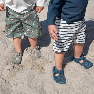 【Lassig】嬰幼童透氣快乾輕量沙灘涼鞋-藏青藍