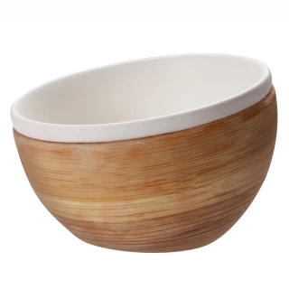 【JIA 品家】福利品-一家人吃飯系列雙層竹瓷碗10.5cm-無彩盒/裸裝(白色)