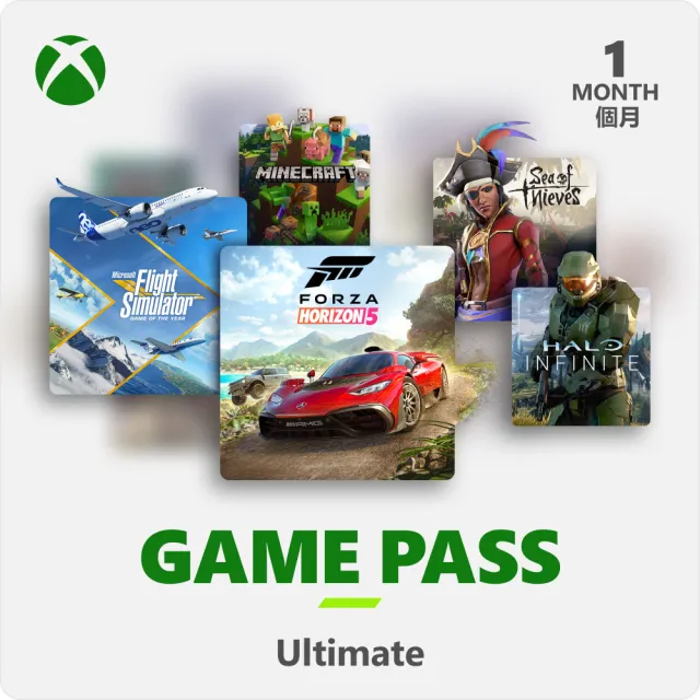 【Microsoft 微軟】XBOX Game Pass 1個月訂閱卡終極版含LiveGold金會員- ESD 數位下載版