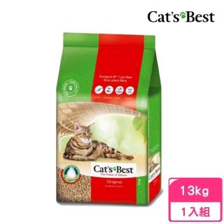 【CAT’S BEST 凱優】經典凝結木屑砂（紅標凝結型）30L/13kg(貓砂、木屑砂)