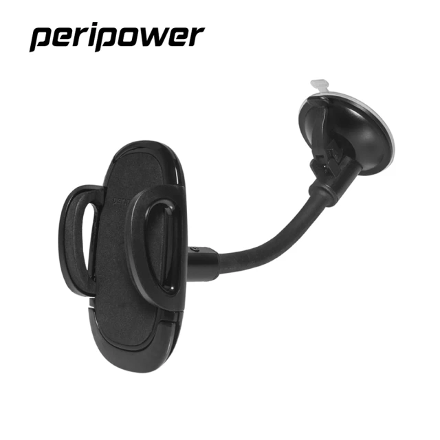 【peripower】MT-W17 19CM車用可彎式鋁管手機架/手機支架(4吋到6.5吋手機皆適用)