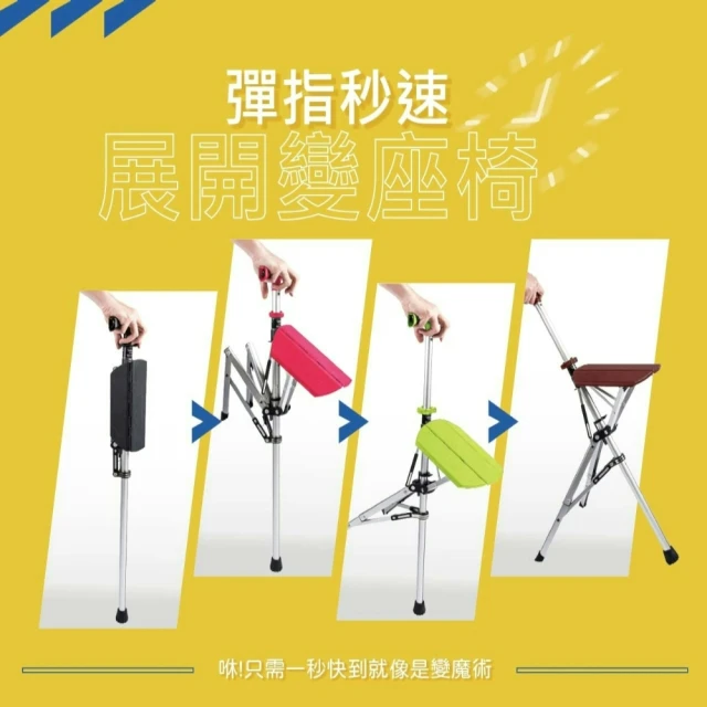 【Ta-Da 泰達】第一系列  泰達自動手杖椅(原廠正貨　原廠保固)