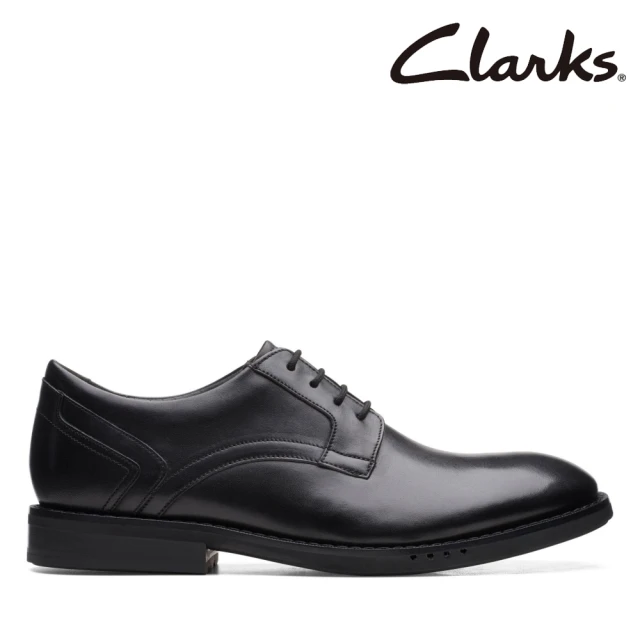 Clarks 男鞋 Un Hugh Lace 寬楦設計經典優躍德比鞋 皮鞋 紳士鞋(CLM68322D)