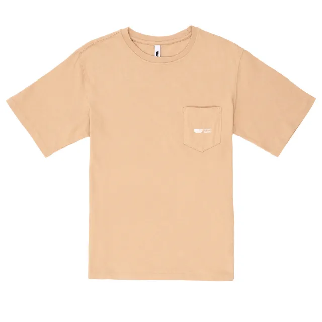 【5th STREET】短袖 短t 上衣 t恤 TEE 有機棉 中性 卡其 奶茶色(570917)