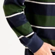 【Arnold Palmer 雨傘】男裝-舒適條紋POLO衫(深藍色)