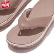 【FitFlop】SURFF LEATHER TOE-POST SANDALS運動風皮革夾腳涼鞋-女(米色)