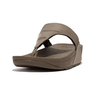 【FitFlop】LULU WATER-RESISTANT PADDED TOE-POST SANDALS防水造型夾腳涼鞋-女(灰褐色)