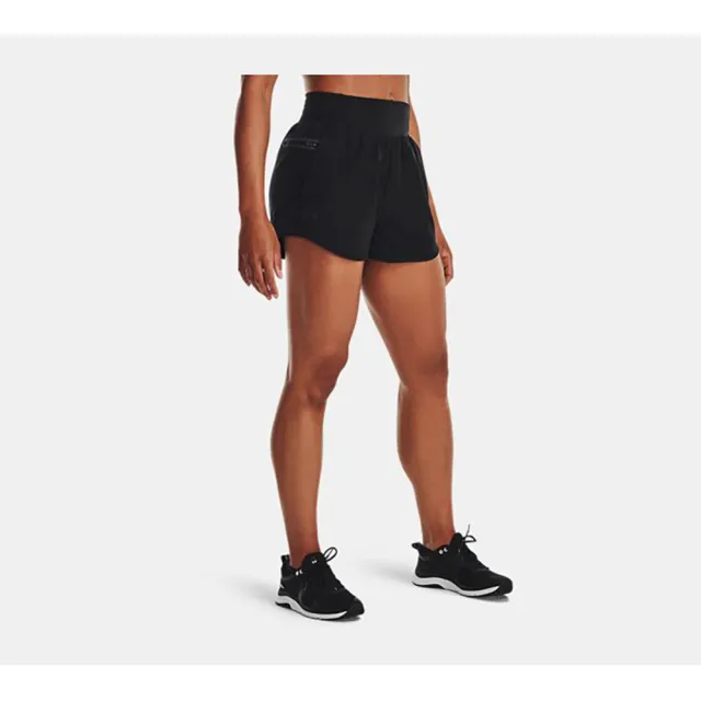 【UNDER ARMOUR】UA 女 Woven 短褲 黑(1377555-001)