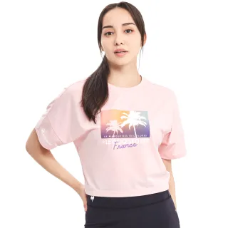【LE COQ SPORTIF 公雞】涼感水晶紗吊卡運動生活短袖T恤 女-3色-LWR22606