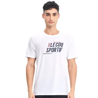 【LE COQ SPORTIF 公雞】吸濕排汗4WAY彈性運動Training短袖T恤 男-3色-LWR21603