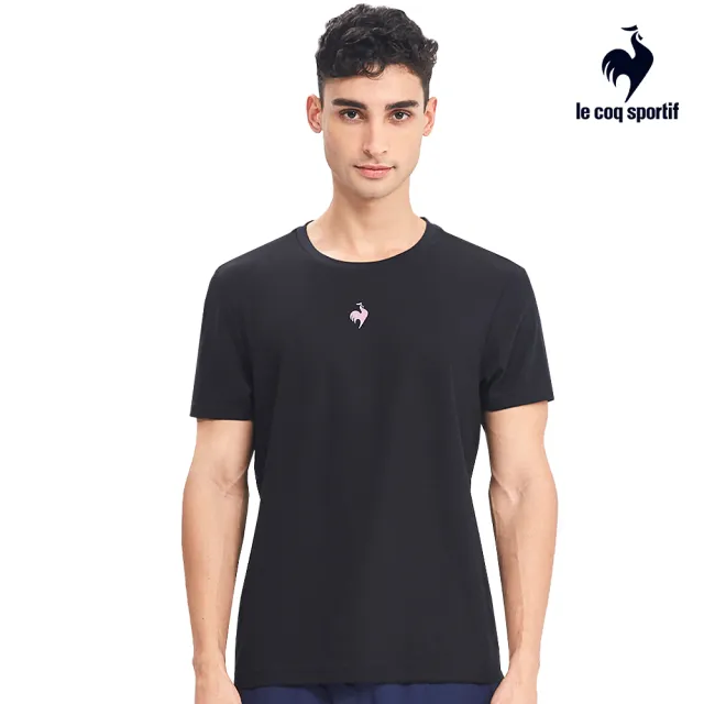 【LE COQ SPORTIF 公雞】S.Cafe環保科技咖啡紗基礎百搭短袖T恤 中性-3色-LWR23609