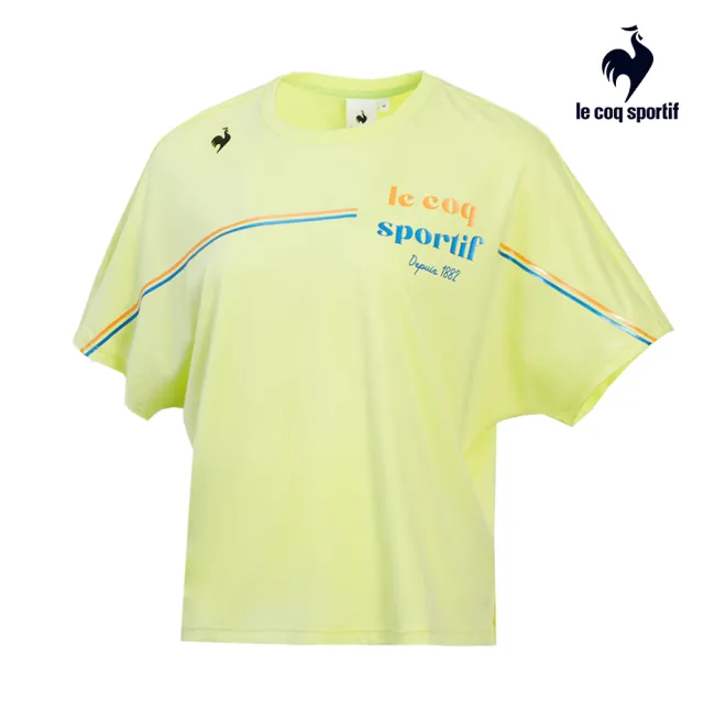 【LE COQ SPORTIF 公雞】涼感休閒經典短袖T恤 男女-4色-LWR21304_LWR22304