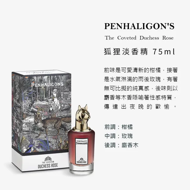 【PENHALIGON’S 潘海利根】獸首肖像系列淡香精 75ml(國際航空版)