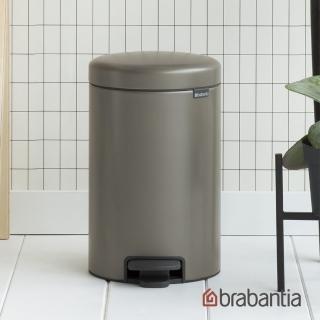 【Brabantia】NEWICON環保垃圾桶-12L煤灰褐