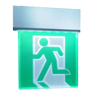 【A-NING】1：1避難方向指示燈-壁掛式 單面 出口款(LED投光式│C級│居家安全│CNS ISO消防認可)