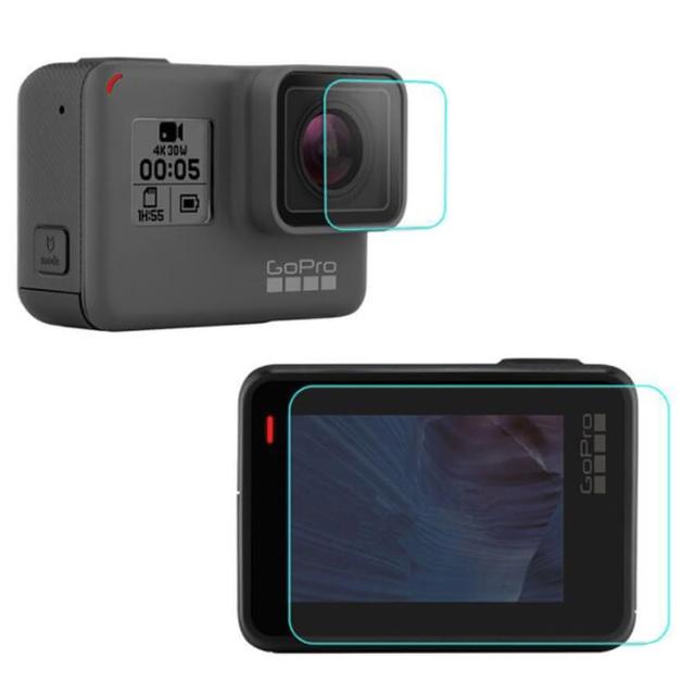 【Qii】GoPro HERO 5/6/7 Black 玻璃貼(鏡頭+螢幕)