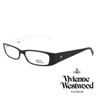 【Vivienne Westwood】浪漫水鑽星星款光學眼鏡(黑/白 VW124 01)