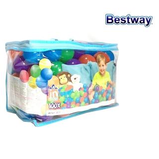 【BESTWAY】Bestway。繽紛安全遊戲球100顆 52296(球池 球屋)