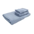 【簡單工房】美國棉雅緻緞檔浴毛方巾3件組(共2色  台灣製)